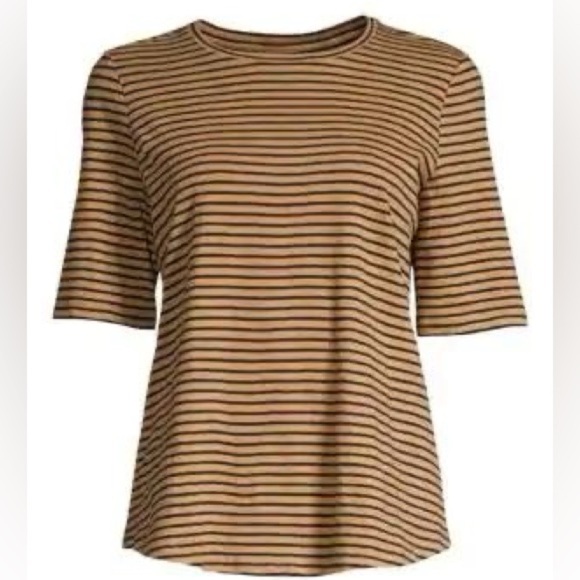 Eileen Fisher Organic Cotton Short Sleeve Tee Shirt Sz. XS Sz. Small - Picture 3 of 10